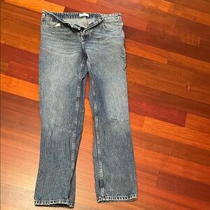 Zara Blue Straight Leg Jeans